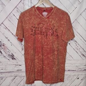 Vintage South Pole Y2k 2000s Spellout V-neck Tie-dye Shirt